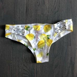 VS PINK Lemon Cheeky Strappy Panties